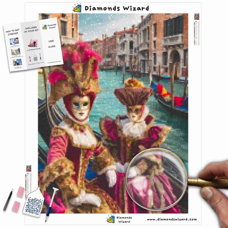 Diamanttrollkarldiamantmålningssatser venetiansk maskeradmagnificencecanvajpg