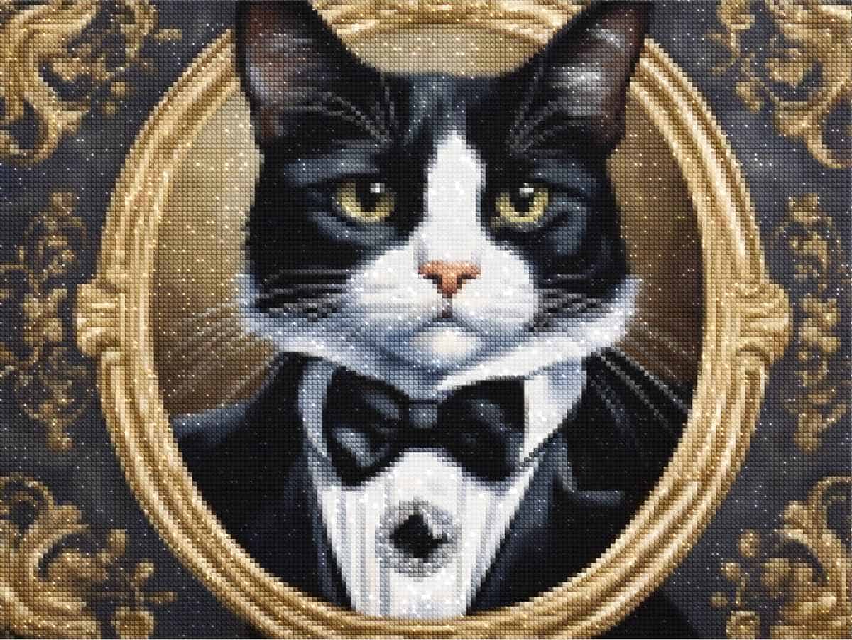 diamonds-wizard-diamond-painting-kits-Animals-Cat-Dapper-Tuxedo-Feline-Elegance-diamonds.jpg