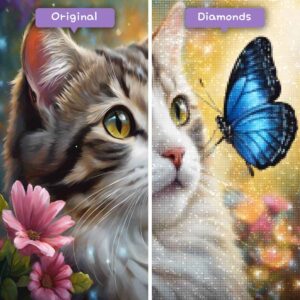 Diamanten-Zauberer-Diamant-Malsets-Tiere-Katze-flattern-Freundschaft-vorher-nachher-jpg