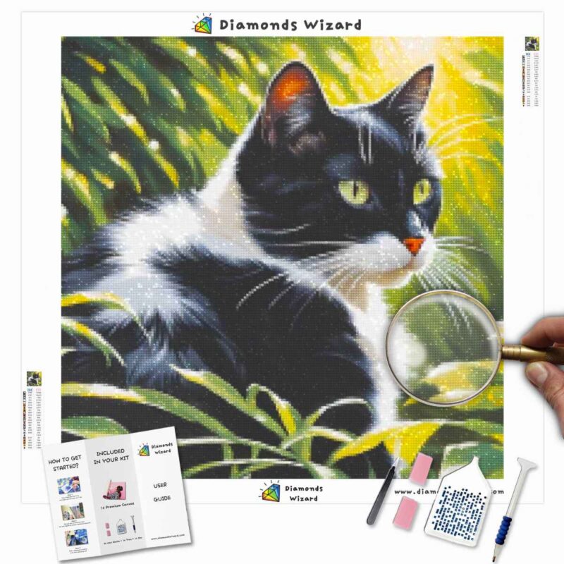 Diamantenwizarddiamantschilderkitsdierenkattensereneheiligdomcanvajpg