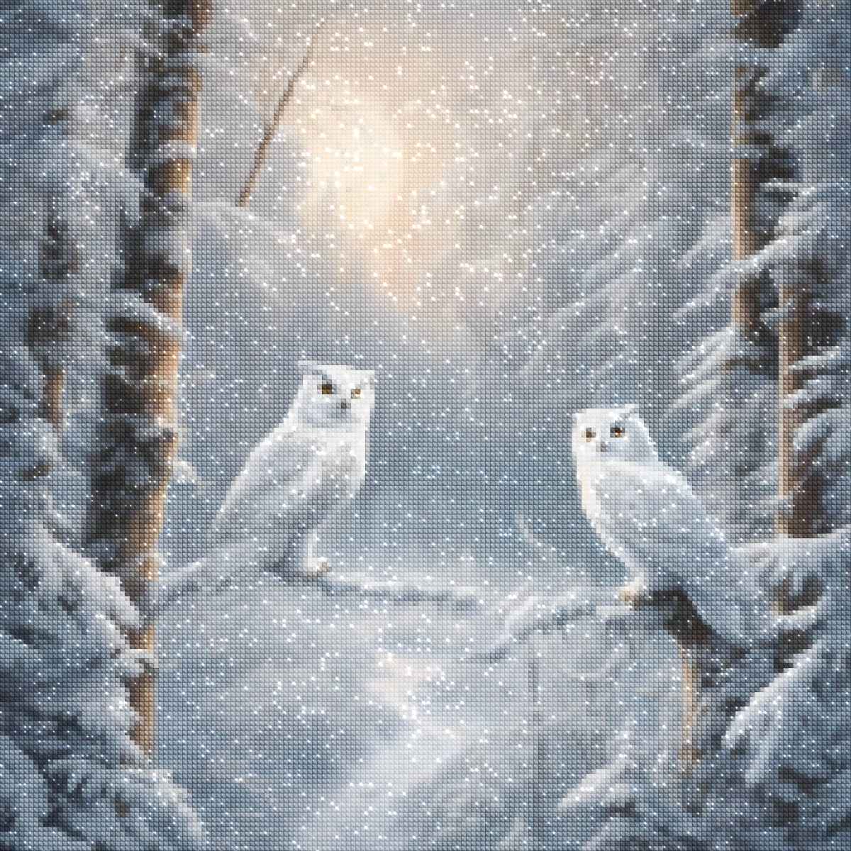 diamonds-wizard-diamond-painting-kits-Animals-Owl-Frosty-Forest-diamonds.jpg