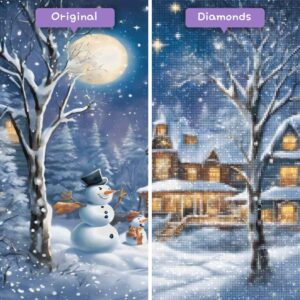 diamants-wizard-diamond-painting-kits-evenements-noel-hiver-pays des merveilles-carte postale-avant-apres-jpg