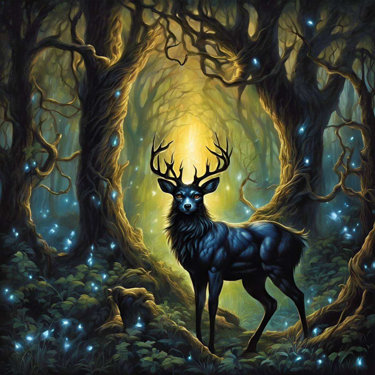 diamanten-wizard-diamant-schilderij-kits-Evenementen-Halloween-Enchanted-Obscurity:-Twilight-Woods-Gaze-origineel.jpg