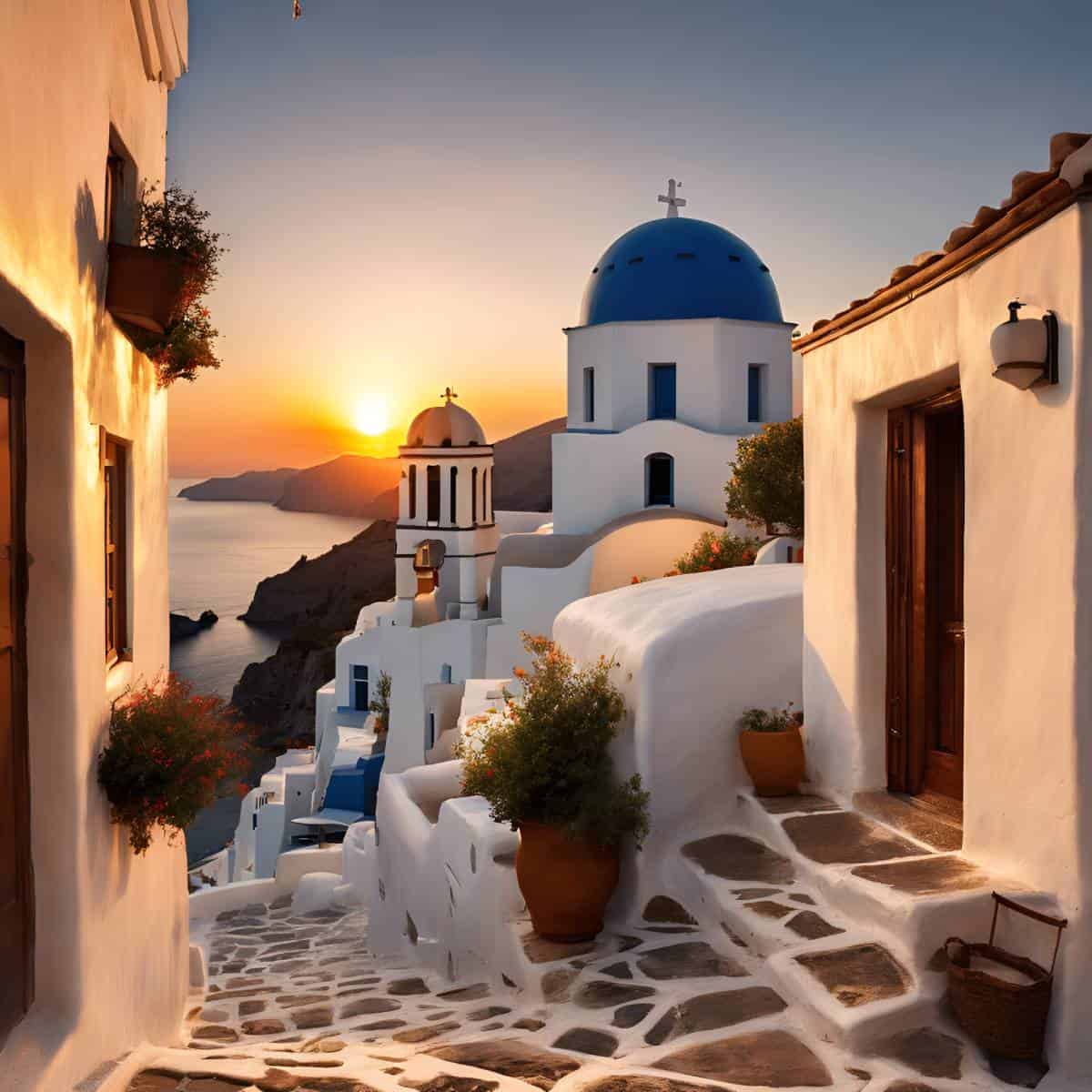 Kits de pintura con diamantes de Diamonds Wizard: Viaje a Grecia, Egeo, Atardecer, Serenidad, original.jpg