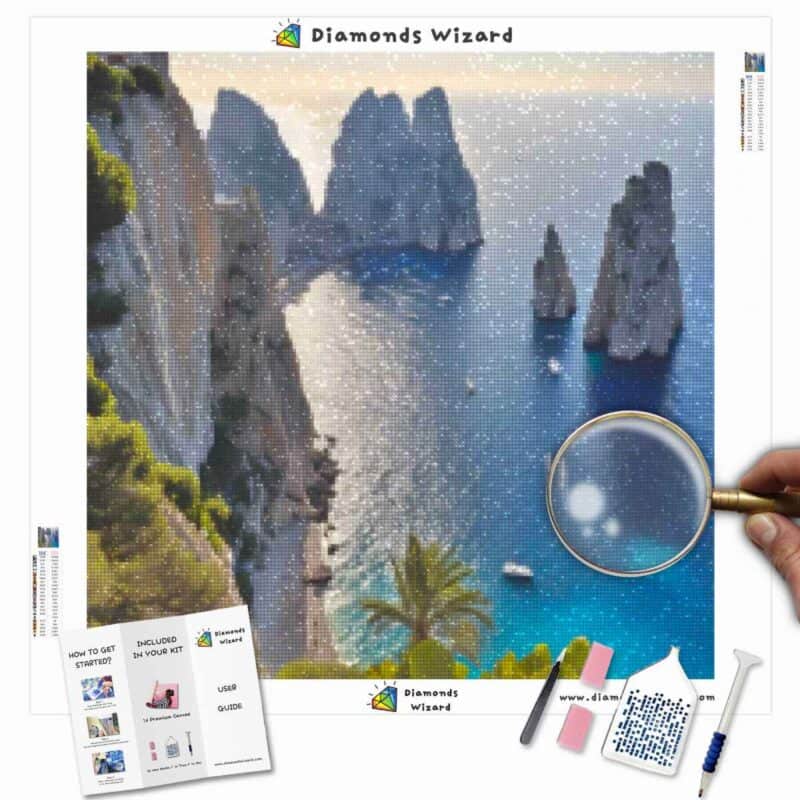 diamanter-trollmann-diamantmalingssett-reise-Italia-faraglioni-fantasy-lerret-jpg