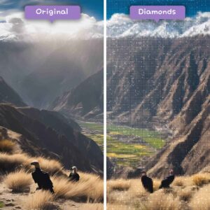 Kits de pintura con diamantes de Diamonds Wizard: viajes a Perú, cañón del Colca, espectáculo antes y después, jpg