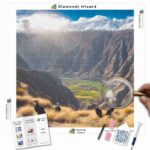 Kits de pintura con diamantes de Diamonds Wizard: viajes a Perú, cañón del Colca, espectáculo en lienzo, jpg