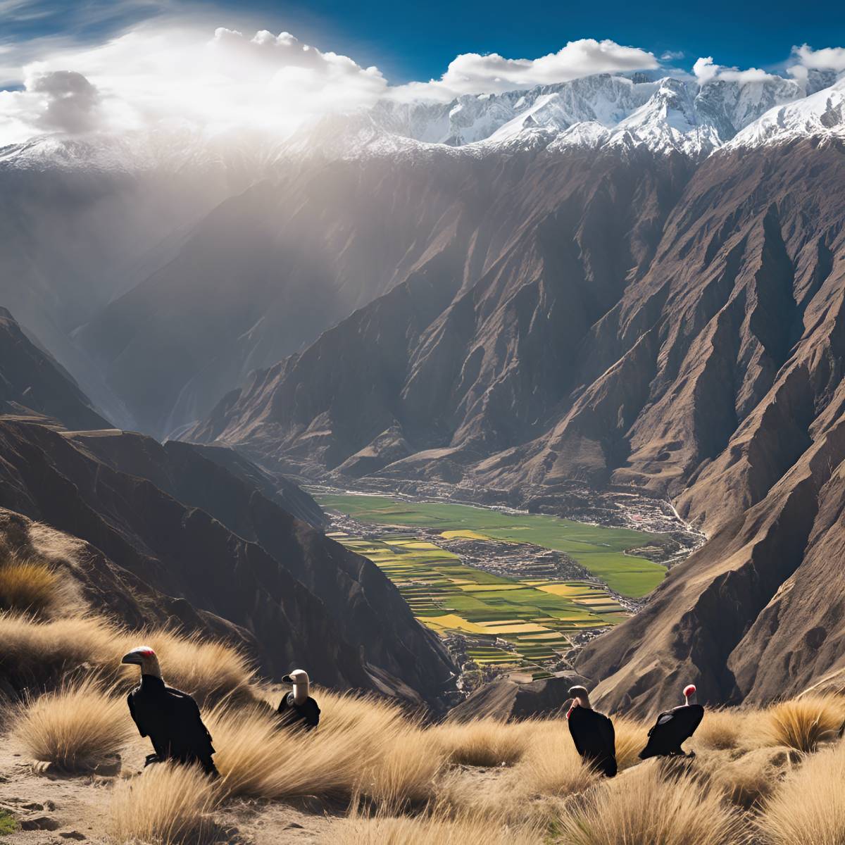 Kits de pintura con diamantes de Diamond Wizard: Viajes a Perú, cañón del Colca, espectáculo original.jpg