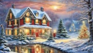 Create a winter wonderland with these : 8 large Christmas diamond painting kits